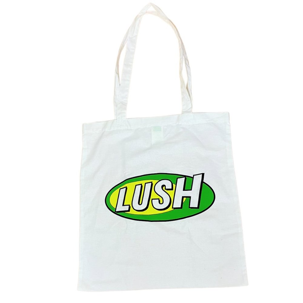 NWOT LUSH Fresh Handmade Cosmetics Limited Edition Retro Tote Bag, 100% Cotton